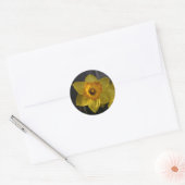 Sticker Rond Jonquille jaune (Enveloppe)