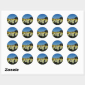 Sticker Rond jonquilles au printemps (Feuille)