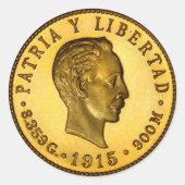 Sticker Rond Jose Marti coin (Devant)