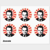Sticker Rond Jose Zapatero (Feuille)