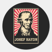 Sticker Rond Josef Haydn (Devant)