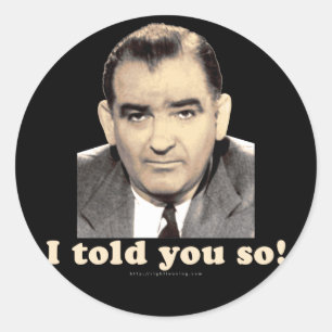 Sticker Rond Joseph McCarthy