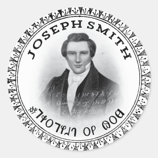 Sticker Rond Joseph Smith Le Prophète de Dieu (Devant)