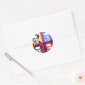 Sticker Rond Joseph Smith Pop Art (Enveloppe)