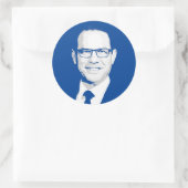 Sticker Rond Josh Shapiro Bust (Sac)