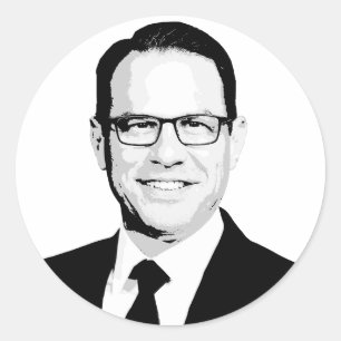 Sticker Rond Josh Shapiro Bust