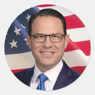 Sticker Rond Josh Shapiro pour l'Amérique