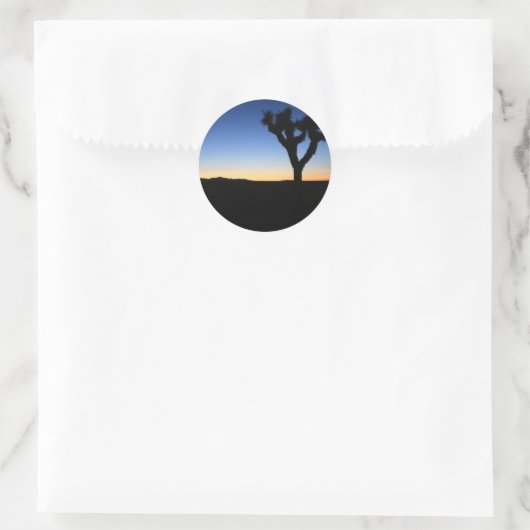 Sticker Rond Joshua Arbre Silhouetté (Sac)