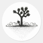 Sticker Rond Joshua Tree (Devant)