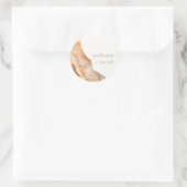 Sticker Rond Joshua Tree Bohemian Neutral Bride + Groom (Sac)