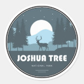 Sticker Rond Joshua Tree National Park Deer (Devant)