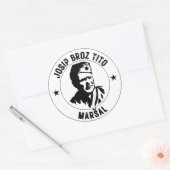 Sticker Rond Josip Broz Tito Maršal (Enveloppe)