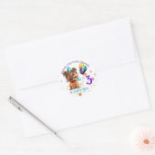 Sticker Rond Jote Chien Chien Chien Chien Anniversaire (Enveloppe)