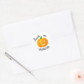 Sticker Rond Jote Enfants Trick ou Treat Citrouille (Enveloppe)