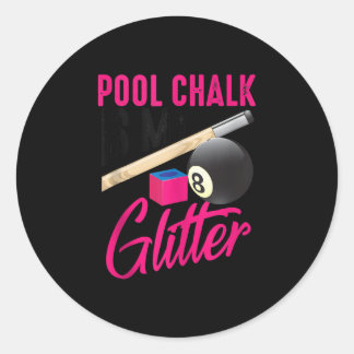 Sticker Rond Jote Pool Chalk Est Mon Amusant Jeu De Joueurs Bil