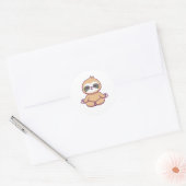 Sticker Rond Jote Sloth Yoga (Enveloppe)