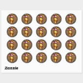 Sticker Rond jouer (Feuille)