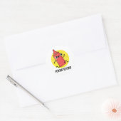 Sticker Rond Jouer Ketchup Funny Sauce Pun (Enveloppe)
