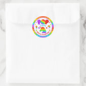 Sticker Rond Jouet anti-stress Pop It arc-en-ciel pour annivers (Sac)