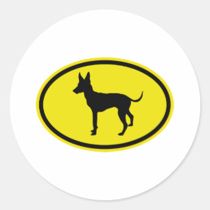 Sticker Rond Jouet Manchester Terrier