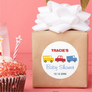 Sticker Rond Jouets Jouets Colorés Amusement Rétro Baby shower 