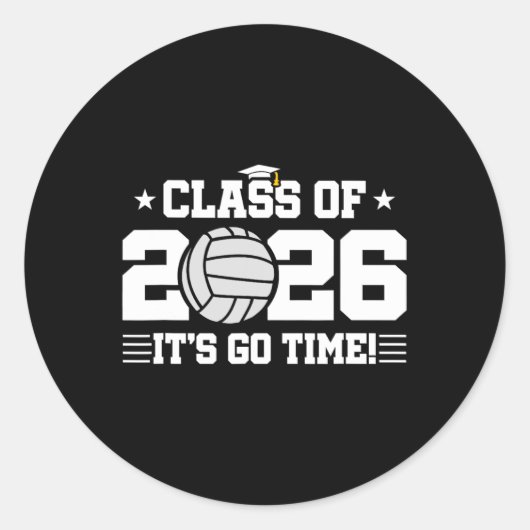 Sticker Rond Joueur 2026 - Graduation 2026 - Cl Of 2 (Devant)
