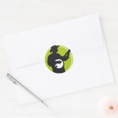 Sticker Rond Joueur Banjo (Enveloppe)