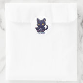 Sticker Rond Joueur de chat (Sac)