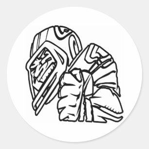 Sticker Rond Joueur de football