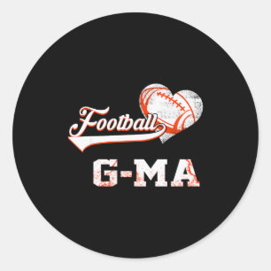 Sticker Rond Joueur de football de la famille G-ma Football Vin