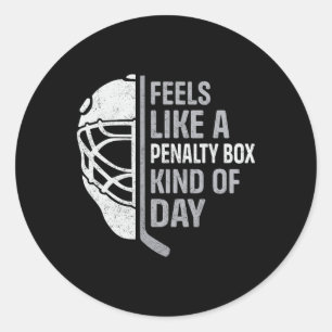 Sticker Rond Joueur de hockey drôle se sent comme une sorte de