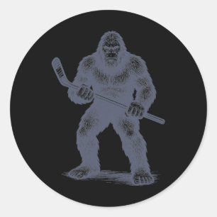 Sticker Rond Joueur de hockey sur gazon Bigfoot Garçons Jeuness