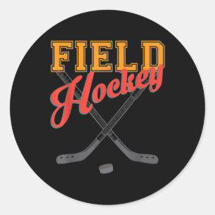Sticker Rond Joueur de hockey sur gazon Entraîneur Amateur de s