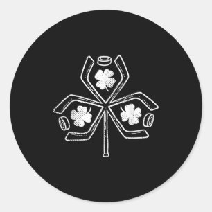 Sticker Rond Joueur de l'Jour de l'Saint Patrick de hockey sur