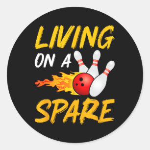 Sticker Rond Joueur de quille de rechange de quilles de bowling