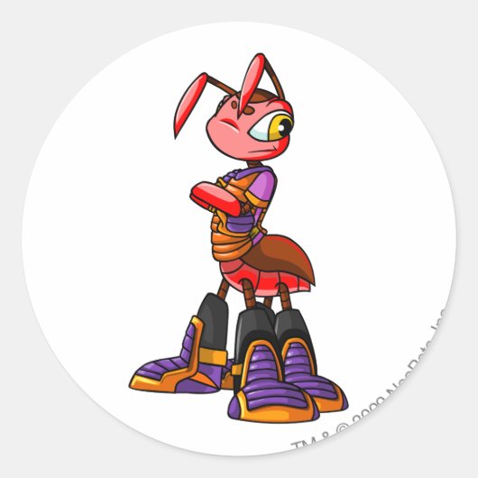 Sticker Rond Joueur de Ruki Kreludor (Devant)