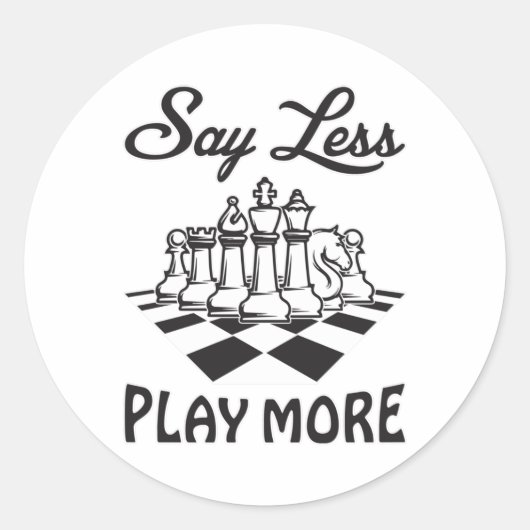 Sticker Rond Joueur d'échecs tableau de contrôle tableau de mat (Devant)