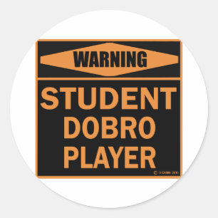 Sticker Rond Joueur Dobro étudiant