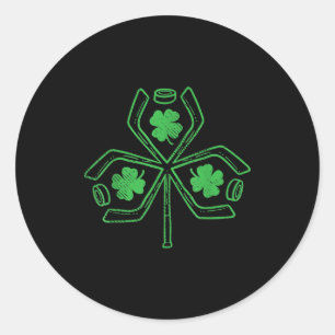 Sticker Rond Joueur du Jour de la Saint Patrick de Shamrock de