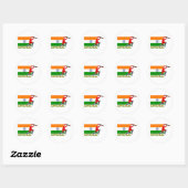 Sticker Rond Joueur indien de cricket (Feuille)