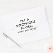 Sticker Rond Joueur Xylophone (Enveloppe)