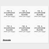 Sticker Rond Joueur Xylophone (Feuille)