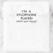 Sticker Rond Joueur Xylophone (Sac)