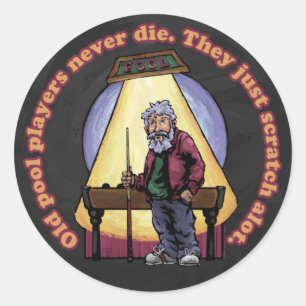 Sticker Rond Joueurs de la vieille piscine