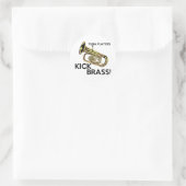 Sticker Rond Joueurs Tuba en laiton (Sac)