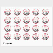 Sticker Rond Joueuses de Bunco Funny Retro Lady (Feuille)