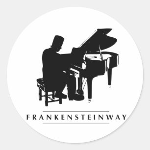 Sticker Rond Jouez au Frankensteinway !