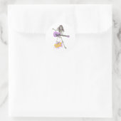 Sticker Rond Jouez fort ! (Sac)