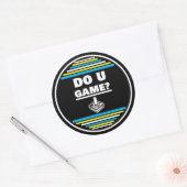 Sticker Rond Jouez-vous ? B Y W (Enveloppe)