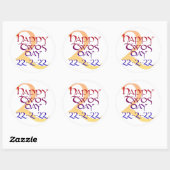 Sticker Rond Jour 22-2-22 (Feuille)